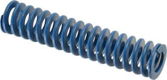 Associated Spring Raymond - 1" Hole Diam, 1/2" Rod Diam, 4-1/2" Free Length, Blue Die Spring - 234 Lb Max Deflection, 2.25" Max Deflection, Medium Duty, Chromium Alloy Steel - USA Tool & Supply