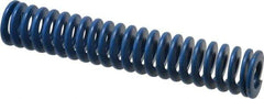 Associated Spring Raymond - 1" Hole Diam, 1/2" Rod Diam, 5-1/2" Free Length, Blue Die Spring - 242 Lb Max Deflection, 2.75" Max Deflection, Medium Duty, Chromium Alloy Steel - USA Tool & Supply