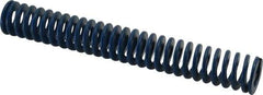 Associated Spring Raymond - 1" Hole Diam, 1/2" Rod Diam, 7" Free Length, Blue Die Spring - 252 Lb Max Deflection, 3.5" Max Deflection, Medium Duty, Chromium Alloy Steel - USA Tool & Supply