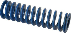 Associated Spring Raymond - 1-1/2" Hole Diam, 3/4" Rod Diam, 5" Free Length, Blue Die Spring - 525 Lb Max Deflection, 2.5" Max Deflection, Medium Duty, Chromium Alloy Steel - USA Tool & Supply