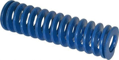 Associated Spring Raymond - 2" Hole Diam, 1" Rod Diam, 7" Free Length, Blue Die Spring - 1092 Lb Max Deflection, 3.5" Max Deflection, Medium Duty, Chromium Alloy Steel - USA Tool & Supply