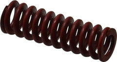Associated Spring Raymond - 1/2" Hole Diam, 9/32" Rod Diam, 1-1/2" Free Length, Red Die Spring - 52.7 Lb Max Deflection, 0.56" Max Deflection, Medium Heavy Duty, Chromium Alloy Steel - USA Tool & Supply
