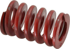 Associated Spring Raymond - 1" Hole Diam, 1/2" Rod Diam, 1-1/2" Free Length, Red Die Spring - 275.3 Lb Max Deflection, 0.56" Max Deflection, Medium Heavy Duty, Chromium Alloy Steel - USA Tool & Supply