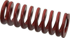 Associated Spring Raymond - 1" Hole Diam, 1/2" Rod Diam, 2-1/2" Free Length, Red Die Spring - 286.8 Lb Max Deflection, 0.93" Max Deflection, Medium Heavy Duty, Chromium Alloy Steel - USA Tool & Supply