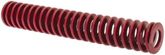 Associated Spring Raymond - 1" Hole Diam, 1/2" Rod Diam, 6" Free Length, Red Die Spring - 266.4 Lb Max Deflection, 2.22" Max Deflection, Medium Heavy Duty, Chromium Alloy Steel - USA Tool & Supply