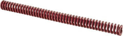 Associated Spring Raymond - 1" Hole Diam, 1/2" Rod Diam, 12" Free Length, Red Die Spring - 275.3 Lb Max Deflection, 4.44" Max Deflection, Medium Heavy Duty, Chromium Alloy Steel - USA Tool & Supply