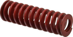 Associated Spring Raymond - 1-1/4" Hole Diam, 5/8" Rod Diam, 4" Free Length, Red Die Spring - 544.6 Lb Max Deflection, 1.48" Max Deflection, Medium Heavy Duty, Chromium Alloy Steel - USA Tool & Supply