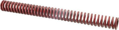 Associated Spring Raymond - 1-1/4" Hole Diam, 5/8" Rod Diam, 12" Free Length, Red Die Spring - 550.6 Lb Max Deflection, 4.44" Max Deflection, Medium Heavy Duty, Chromium Alloy Steel - USA Tool & Supply