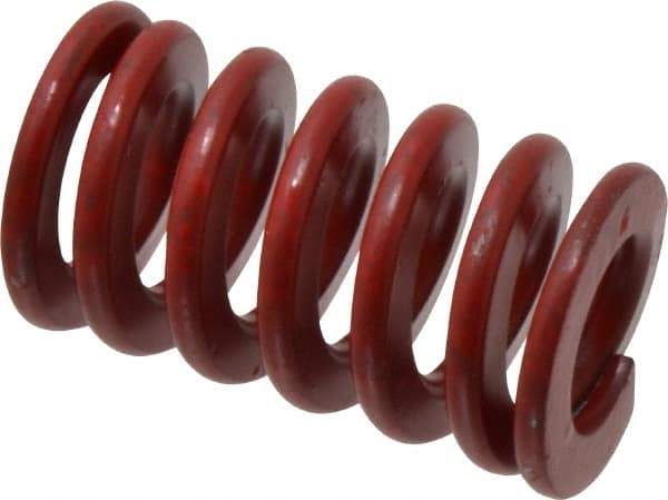 Associated Spring Raymond - 1-1/2" Hole Diam, 3/4" Rod Diam, 2-1/2" Free Length, Red Die Spring - 791.8 Lb Max Deflection, 0.93" Max Deflection, Medium Heavy Duty, Chromium Alloy Steel - USA Tool & Supply