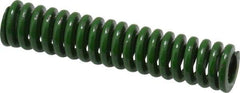 Associated Spring Raymond - 3/8" Hole Diam, 3/16" Rod Diam, 1-3/4" Free Length, Green Die Spring - 50.3 Lb Max Deflection, 0.44" Max Deflection, Extra Heavy Duty, Chromium Alloy Steel - USA Tool & Supply