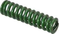 Associated Spring Raymond - 1/2" Hole Diam, 9/32" Rod Diam, 1-3/4" Free Length, Green Die Spring - 74.4 Lb Max Deflection, 0.44" Max Deflection, Extra Heavy Duty, Chromium Alloy Steel - USA Tool & Supply