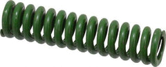 Associated Spring Raymond - 1/2" Hole Diam, 9/32" Rod Diam, 2" Free Length, Green Die Spring - 70 Lb Max Deflection, 0.5" Max Deflection, Extra Heavy Duty, Chromium Alloy Steel - USA Tool & Supply