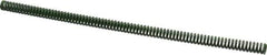 Associated Spring Raymond - 1/2" Hole Diam, 9/32" Rod Diam, 12" Free Length, Green Die Spring - 75 Lb Max Deflection, 3" Max Deflection, Extra Heavy Duty, Chromium Alloy Steel - USA Tool & Supply