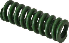 Associated Spring Raymond - 5/8" Hole Diam, 11/32" Rod Diam, 1-3/4" Free Length, Green Die Spring - 140 Lb Max Deflection, 0.44" Max Deflection, Extra Heavy Duty, Chromium Alloy Steel - USA Tool & Supply