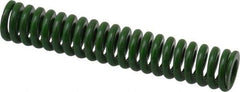 Associated Spring Raymond - 5/8" Hole Diam, 11/32" Rod Diam, 3-1/2" Free Length, Green Die Spring - 140 Lb Max Deflection, 0.88" Max Deflection, Extra Heavy Duty, Chromium Alloy Steel - USA Tool & Supply