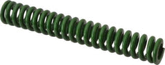 Associated Spring Raymond - 5/8" Hole Diam, 11/32" Rod Diam, 4" Free Length, Green Die Spring - 135 Lb Max Deflection, 1" Max Deflection, Extra Heavy Duty, Chromium Alloy Steel - USA Tool & Supply