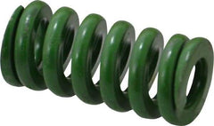 Associated Spring Raymond - 3/4" Hole Diam, 3/8" Rod Diam, 1-1/2" Free Length, Green Die Spring - 333.8 Lb Max Deflection, 0.38" Max Deflection, Extra Heavy Duty, Chromium Alloy Steel - USA Tool & Supply