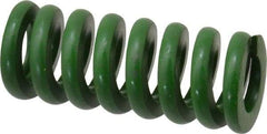 Associated Spring Raymond - 3/4" Hole Diam, 3/8" Rod Diam, 1-3/4" Free Length, Green Die Spring - 328.1 Lb Max Deflection, 0.44" Max Deflection, Extra Heavy Duty, Chromium Alloy Steel - USA Tool & Supply