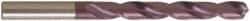 Guhring - 10.2mm 118° Solid Carbide Jobber Drill - FIREX Finish, Right Hand Cut, Spiral Flute, Straight Shank, 133mm OAL, Faceted Point - USA Tool & Supply