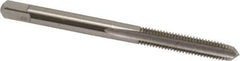 Hertel - #10-32 UNF 3 Flute Bright Finish High Speed Steel Straight Flute Standard Hand Tap - Plug, Right Hand Thread, 2-3/8" OAL, 7/8" Thread Length, H7 Limit, 0.003" Oversize - USA Tool & Supply