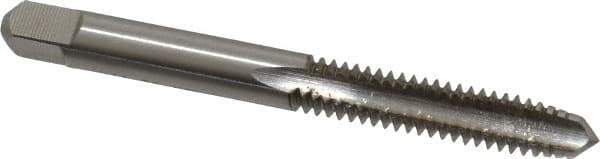 Hertel - 1/4-20 UNC 3 Flute Bright Finish High Speed Steel Straight Flute Standard Hand Tap - Plug, Right Hand Thread, 2-1/2" OAL, 1" Thread Length, H2 Limit, Oversize - Exact Industrial Supply