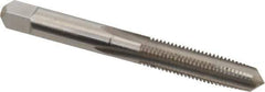 Hertel - 5/16-24 UNF 4 Flute Bright Finish High Speed Steel Straight Flute Standard Hand Tap - Taper, Right Hand Thread, 2-23/32" OAL, 1-1/8" Thread Length, H1 Limit - Exact Industrial Supply