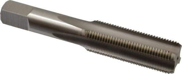 Hertel - 3/4-16 UNF 4 Flute Bright Finish High Speed Steel Straight Flute Standard Hand Tap - Bottoming, Right Hand Thread, 4-1/4" OAL, 2" Thread Length, H2 Limit - USA Tool & Supply