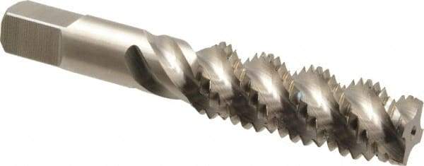 Hertel - 3/4-10 UNC 4 Flute Plug Spiral Flute Tap - High Speed Steel, Bright Finish, 4-1/4" OAL, Right Hand Flute, Right Hand Thread, H3 - USA Tool & Supply