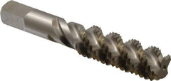 Hertel - 3/4-10 UNC 4 Flute Bottoming Spiral Flute Tap - High Speed Steel, Bright Finish, 4-1/4" OAL, Right Hand Flute, Right Hand Thread, H3 - USA Tool & Supply