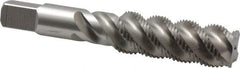 Hertel - 3/4-16 UNF 4 Flute 3B Plug Spiral Flute Tap - High Speed Steel, Bright Finish, 4-1/4" OAL, Right Hand Flute, Right Hand Thread, H3 - USA Tool & Supply