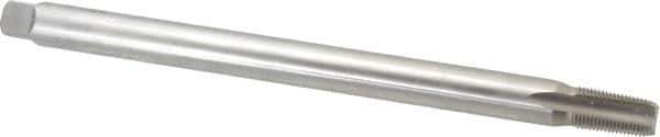 Hertel - 3/8-18 NPT, 4 Flute, Plug Chamfer, Bright Finish, High Speed Steel, Extension Pipe Tap - 10" OAL, 0.7" Shank Diam, 1-1/16" Thread Length - USA Tool & Supply