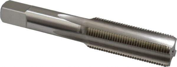 Hertel - 5/8-18 UNF, H3, 4 Flute, Bottoming Chamfer, Bright Finish, High Speed Steel Hand STI Tap - 4-1/32" OAL, 1-13/16" Thread Length - Exact Industrial Supply
