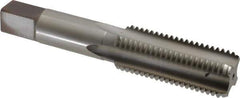 Hertel - 3/4-10 UNC, H3, 4 Flute, Bottoming Chamfer, Bright Finish, High Speed Steel Hand STI Tap - 4-11/16" OAL, 2-7/32" Thread Length - Exact Industrial Supply