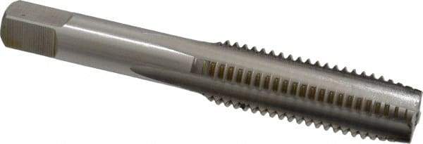 Hertel - M14x2.00 Metric Coarse 4 Flute Bright Finish High Speed Steel Straight Flute Standard Hand Tap - Plug, Right Hand Thread, 3-19/32" OAL, 1-21/32" Thread Length, D3 Limit, Oversize - USA Tool & Supply