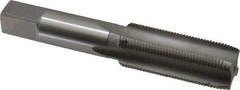 Hertel - M22x1.50 Metric Fine 4 Flute Bright Finish High Speed Steel Straight Flute Standard Hand Tap - Plug, Right Hand Thread, 4-11/16" OAL, 2-7/32" Thread Length, D3 Limit, Oversize - Exact Industrial Supply