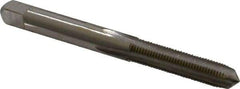 Hertel - M6x0.75 Metric Fine 4 Flute Bright Finish High Speed Steel Straight Flute Standard Hand Tap - Plug, Right Hand Thread, 2-1/2" OAL, 1" Thread Length, D3 Limit, Oversize - Exact Industrial Supply