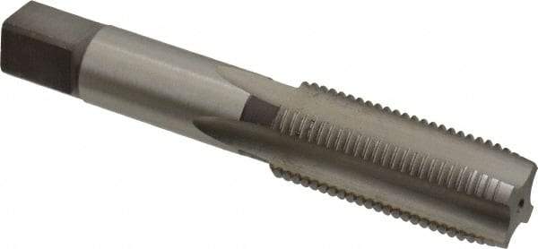 Hertel - M20x2.00 Metric Fine 4 Flute Bright Finish High Speed Steel Straight Flute Standard Hand Tap - Plug, Right Hand Thread, 4-15/32" OAL, 2" Thread Length, D6 Limit, Oversize - USA Tool & Supply