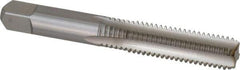 Hertel - M10x1.50 Metric Coarse 4 Flute Bright Finish High Speed Steel Straight Flute Standard Hand Tap - Bottoming, Right Hand Thread, 2-15/16" OAL, 1-1/4" Thread Length, D3 Limit, Oversize - Exact Industrial Supply