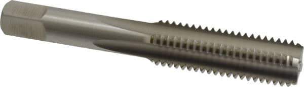 Hertel - M14x2.00 Metric Coarse 4 Flute Bright Finish High Speed Steel Straight Flute Standard Hand Tap - Bottoming, Right Hand Thread, 3-19/32" OAL, 1-21/32" Thread Length, D3 Limit, Oversize - Exact Industrial Supply
