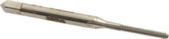 Hertel - M2x0.45 Metric Special 3 Flute Bright Finish High Speed Steel Straight Flute Standard Hand Tap - Bottoming, Right Hand Thread, 1-3/4" OAL, 7/16" Thread Length, D2 Limit, Oversize - USA Tool & Supply