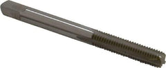 Hertel - M5.5x0.90 Metric Coarse 4 Flute Bright Finish High Speed Steel Straight Flute Standard Hand Tap - Bottoming, Right Hand Thread, 2-3/8" OAL, 7/8" Thread Length, D3 Limit, Oversize - Exact Industrial Supply