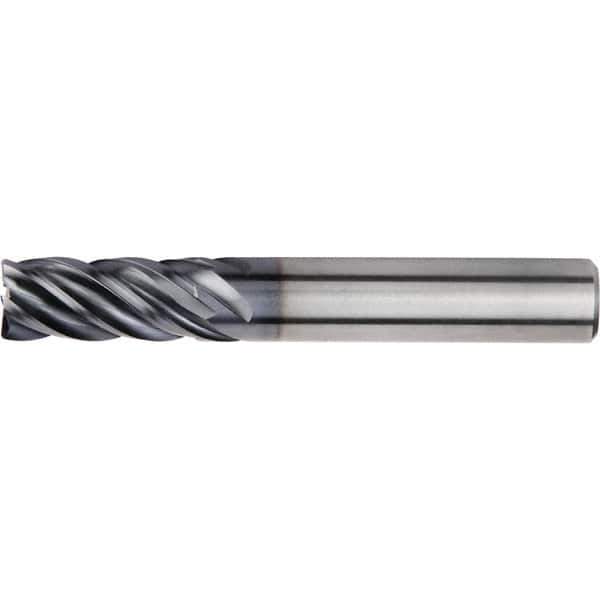 Kennametal - 25mm, 5 Flute, Single End, Solid Carbide, Corner Radius End Mill - 121mm OAL, 38° Helix, Right Hand Flute, 45mm LOC, Right Hand Cut - USA Tool & Supply