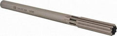 Union Butterfield - 5/8" High Speed Steel 8 Flute Chucking Reamer - Straight Flute, 9/16" Straight Shank, 2-1/4" Flute Length, 9" OAL - USA Tool & Supply