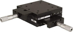 Parker - 105 Lb. Capacity, 1/4-20 Mount Hole, 1" Travel, Precision Ball Bearing Table with Center Drive - X-Y Stage, 12 Mounting Holes, 5" Long x 5" Wide x 1" High - USA Tool & Supply