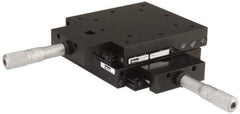 Parker - 50 Kg Capacity, M6 Mount Hole, 25mm Travel, Precision Ball Bearing Table with Center Drive - X-Y Stage, 12 Mounting Holes, 127mm Long x 127mm Wide x 25.4mm High - USA Tool & Supply