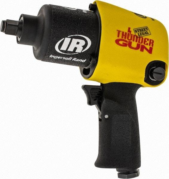 Ingersoll-Rand - 1/2" Drive, 10,000 RPM, 625 Ft/Lb Torque Impact Wrench - Pistol Grip Handle, 1,250 IPM, 5.4 CFM, 1/4" NPTF Inlet - USA Tool & Supply