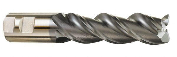 Cleveland - 1" Diam 3 Flute Powdered Metal 0.06" Corner Radius End Mill - USA Tool & Supply