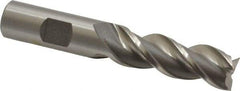 Cleveland - 5/8", 1-5/8" LOC, 5/8" Shank Diam, 3-7/8" OAL, 3 Flute, Powdered Metal Square End Mill - Single End, Uncoated, Spiral Flute, 42° Helix, Centercutting, Right Hand Cut, Right Hand Flute, Series PM-539R - USA Tool & Supply