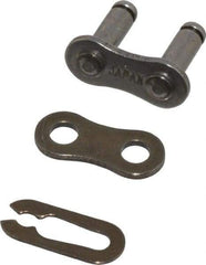 Morse - 3/8" Pitch, ANSI 35, Roller Chain Connecting Link - Chain No. 35 - USA Tool & Supply