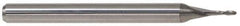 Accupro - 29/64" Diam, 5/8" LOC, 2 Flute Solid Carbide Ball End Mill - Uncoated, Single End, 2-1/2" OAL, 1/2" Shank Diam, Spiral Flute - USA Tool & Supply